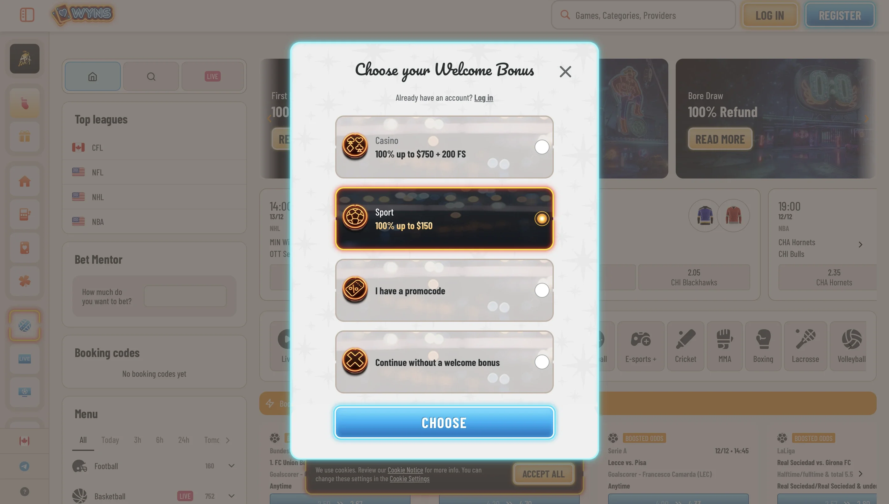 Open an Account on Wyns-Step 2 Open an Account on Wyns-Step 2